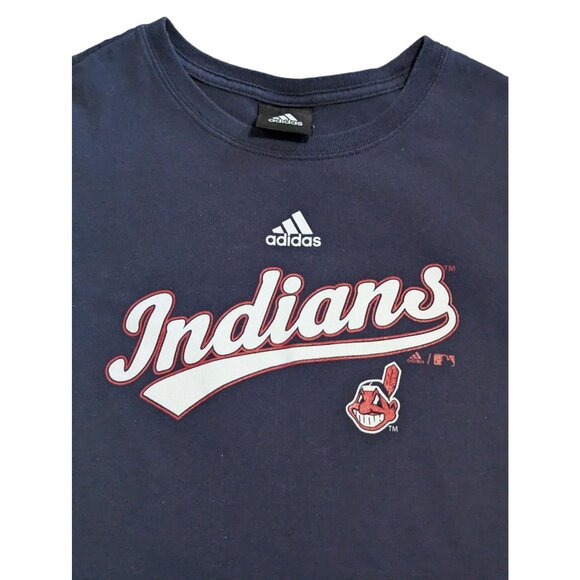 Adidas Kid's Cleveland Indians Cabrera 13 Navy T-Shirt L 14 - Picture 2 of 6